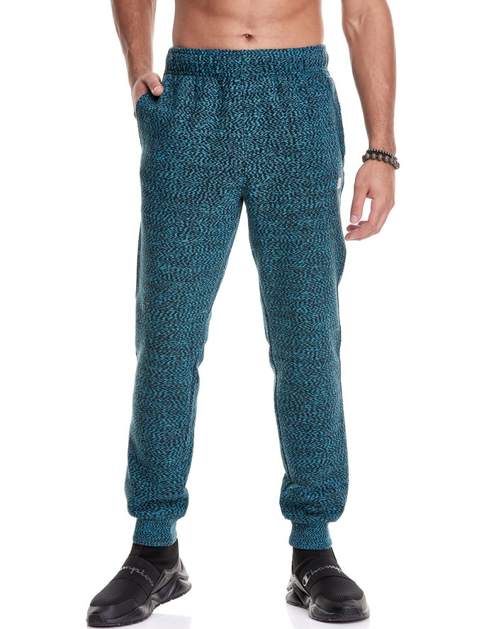 Champion Glitch French Terry Joggingbroek Heren - Blauw - Belgie 4260KBJZW